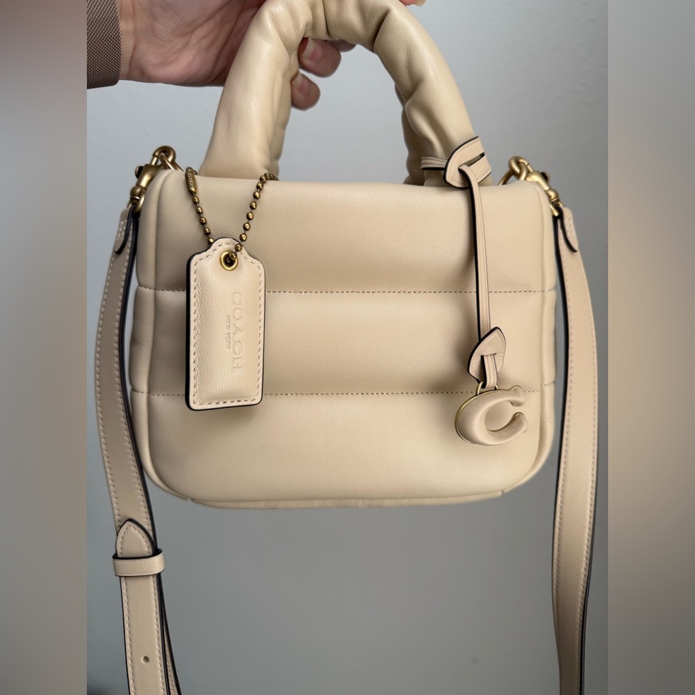 Coach Mini Pillow Tote Bag-Ivory